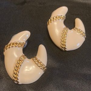 Vintage 80's Sail Knot Earrings